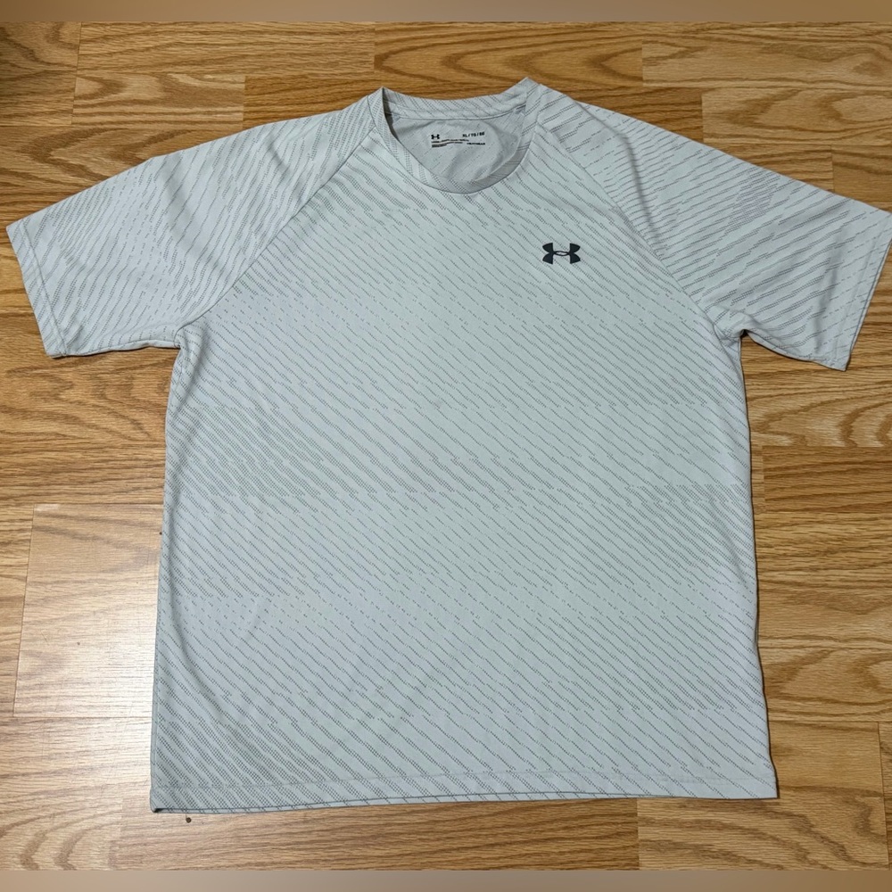 Under Armour HeatGear Men’s XL Gray Loose Fit Athletic T-Shirt - Picture 2 of 8